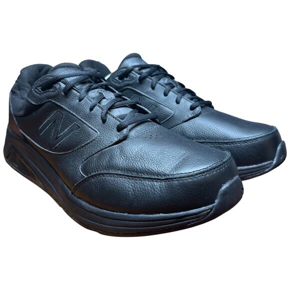 NEW BALANCE 928v2 Men’s 12D Walking Shoe Black Leather Cushioned Lace Up Sneaker - Picture 7 of 13